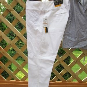 Alfani White slim leg pant